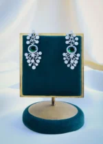 Elevated Emerald Green Set (Silver) NEC000895 - Image 3