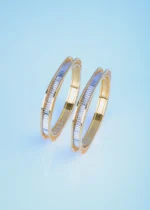 Elevated Suqare Bangles (Yellow Gold) BAN000981
