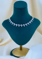 Elisia Necklace Set (Silver) NEC001758 - Image 2