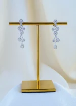 Elisia Necklace Set (Silver) NEC001758 - Image 3