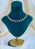 Elisia Necklace Set (Yellow Gold) NEC001757 - Image 2