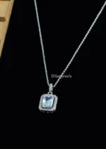 Elora Grace Necklace Set (Silver) NEC002566 - Image 2