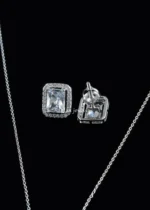 Elora Grace Necklace Set (Silver) NEC002566 - Image 3