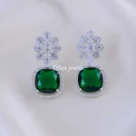 Emerald Aura Earrings (Silver) EAR002075