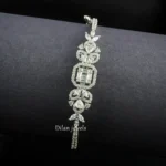 Emerald Bloom Bracelet (Silver) BRA002560