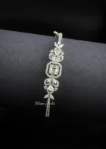 Emerald Bloom Bracelet (Silver) BRA002560