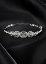Emerald Bloom Bracelet (Silver) BRA002560 - Image 2