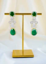 Emerald Bloom Luxury Necklace Set (Yellow Gold) NEC001560 - Image 3