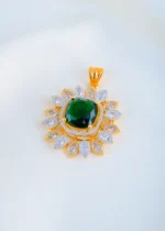Emerald Bloom Set (Yellow Gold) PSET01766 - Image 2