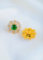 Emerald Bloom Set (Yellow Gold) PSET01766 - Image 3
