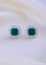 Emerald Bloom Studs (Silver) EAR001902 - Image 2