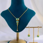 Emerald Cascade Set (Yellow Gold) NEC002016
