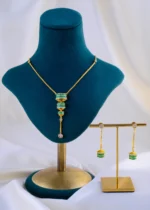 Emerald Cascade Set (Yellow Gold) NEC002016