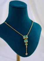 Emerald Cascade Set (Yellow Gold) NEC002016 - Image 2