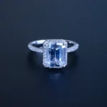 Emerald Cut Solitaire Ring (Silver) RING01231