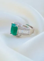 Emerald Empress Ring (Silver) RING01617 - Image 3