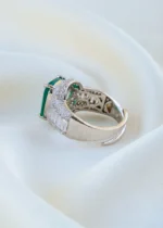 Emerald Empress Ring (Silver) RING01617 - Image 4