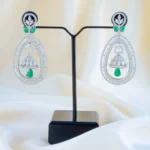 Emerald Grace Earrings (Silver) EAR001480