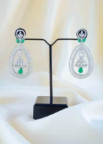 Emerald Grace Earrings (Silver) EAR001480
