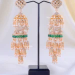 Emerald Maharani Dangler Jhumkas (Yellow Gold) EAR002194