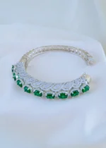 Emerald Royale Cuff (Silver) BRA001830 - Image 3