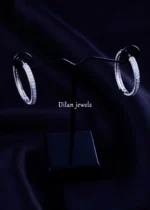 Eterna Glow Hoops (Silver) EAR002126