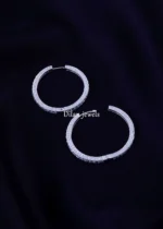 Eterna Glow Hoops (Silver) EAR002126 - Image 3