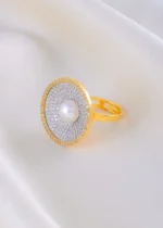 Eterna Pearl Diamond Ring (Yellow Gold) RING01907 - Image 3
