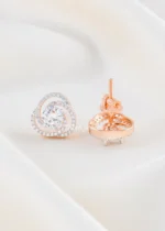 Eternal Heart Spark Studs (Rose Gold) EAR002533 - Image 3