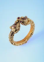 Ethnic Carving Single Kada (Antique Gold) BRA000991