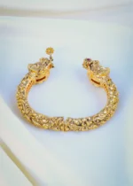 Ethnic Carving Single Kada (Antique Gold) BRA000991 - Image 4
