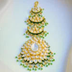 Ethnic Chand Kundan Mang Tika (Yellow Gold) ACC001001