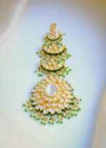Ethnic Chand Kundan Mang Tika (Yellow Gold) ACC001001