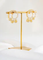 Ethnic Chandelier Diamond Studs (Yellow Gold) EAR002465 - Image 2