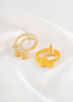 Ethnic Chandelier Diamond Studs (Yellow Gold) EAR002465 - Image 3