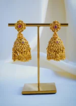 Ethnic Choker Necklace Set (Antique Gold) NEC000898 - Image 3