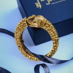 Ethnic Elephant Single Kada (Antique Gold) BRA000990