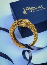 Ethnic Elephant Single Kada (Antique Gold) BRA000990
