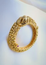 Ethnic Elephant Single Kada (Antique Gold) BRA000990 - Image 2