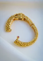 Ethnic Elephant Single Kada (Antique Gold) BRA000990 - Image 3
