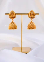 Ethnic Festive Wear Lakshmi Jhumkis (Yellow Gold) EAR002373