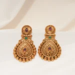 Ethnic Love Earrings (Antique Gold) EAR000583