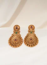 Ethnic Love Earrings (Antique Gold) EAR000583