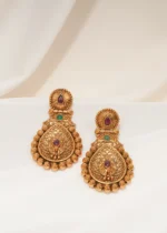 Ethnic Love Earrings (Antique Gold) EAR000583 - Image 2