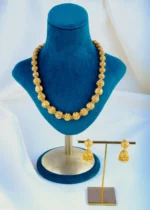 Ethnic Matar Mala Necklace Set (Antique Gold) NEC000823