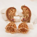 Ethnic Mayur Earcuff Jhumka (Antique Gold) EAR000604
