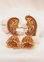 Ethnic Mayur Earcuff Jhumka (Antique Gold) EAR000604