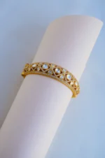 Ethnic Polki Bracelet (Victorian Gold) BRA000816 - Image 2
