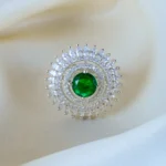 EverGREEN Cocktail Ring (Silver) RING01401