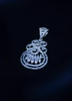 Evergreen Diamond Locket Set (Silver) PSET01349 - Image 2